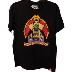 Johnny Cupcakes Fairest Of All Queen T-Shirt Adult Medium Black Short Sleeve Top